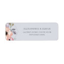 Search for peach and blue return address labels Trendy