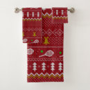 Search for red christmas bath towels Modern