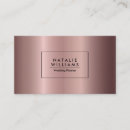 Search for rose gold metal business cards Glam