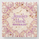 Search for floral wedding coasters Purple