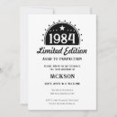 Search for beer 40th birthday invitations Black and white