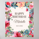 Search for happy birthday party posters Flowers