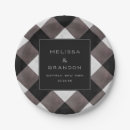 Search for black and white checkered paper plates Buffalo check