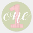 Search for 1st birthday stickers Baby girl
