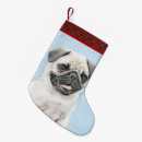 Search for pug christmas stockings Mops