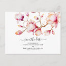 Search for magnolia flower save the dates Watercolor