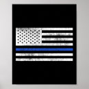 Search for police flag posters Red white blue