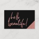 Search for hello beautiful business cards Makeup