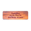 Search for orange sunset return address labels Pink
