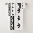 Search for black and white aztec bath towels Modern