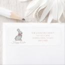 Search for happy easter bunny return address labels Pink
