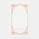 Search for rose gold wedding napkins Elegant