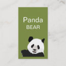 Search for panda bear business cards Babysitting