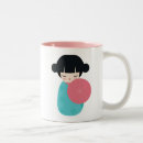 Search for pink kimono mugs Kokeshi