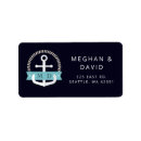 Search for nautical address stickers Simple