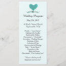 Search for trees wedding programs Ceremony