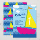 Search for sailing birthday invitations Modern