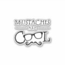 Search for cool moustache stickers Black