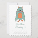 Search for baby monster invitations Blue