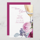 Search for fuchsia bridal shower invitations Elegant