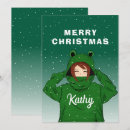 Search for frog christmas cards Green