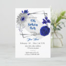 Search for royal blue silver birthday invitations Flowers