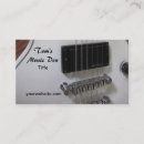 Search for music industry business cards Electric guitar