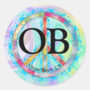 Search for colourful peace sign stickers Hippy