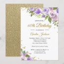 Search for gold 60th birthday invitations Party