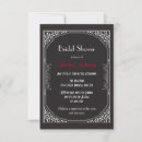 Search for roaring 20s bridal shower invitations Black