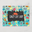 Search for whimsical cat illustration postcards Cats