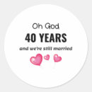 Search for 40th anniversary stickers Wife