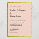 Search for blush and gold wedding invitations Peach