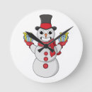 Search for holiday snowman clocks Snowmen