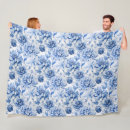 Search for toile blankets Blue and white