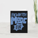 Search for badminton birthday cards Play