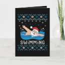 Search for swimming christmas cards Santa