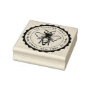 Search for honey bee rubber stamps Round