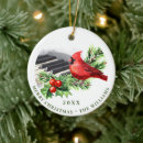Search for cardinal photo christmas tree decorations Rustic