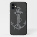 Search for boat anchor iphone cases Black
