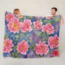 Search for pink peony blankets Floral
