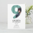 Search for nine birthday invitations Boy
