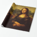 Search for mona lisa wrapping paper Vintage