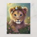 Search for cute lion postcards Baby animals