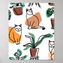 Search for cute animal drawing posters Cat