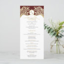 Search for red and gold wedding programs Formal