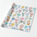 Search for hot air balloon wrapping paper Pattern