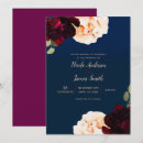 Search for navy blue cream wedding invitations Elegant