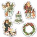 Search for vintage christmas bells stickers Angel