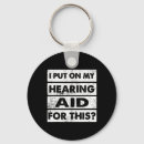 Search for hearing impaired key rings Vintage
